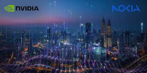 Image showing the logos of Nvidia and Nokia