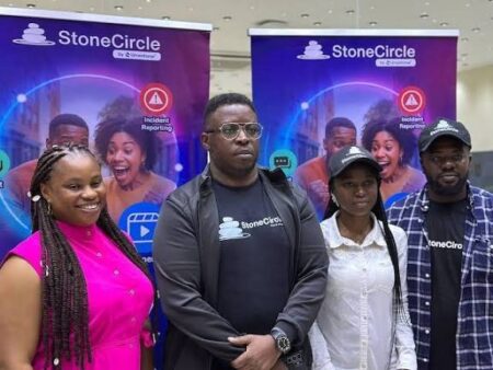 Image showing the launch of StoneCircle security app